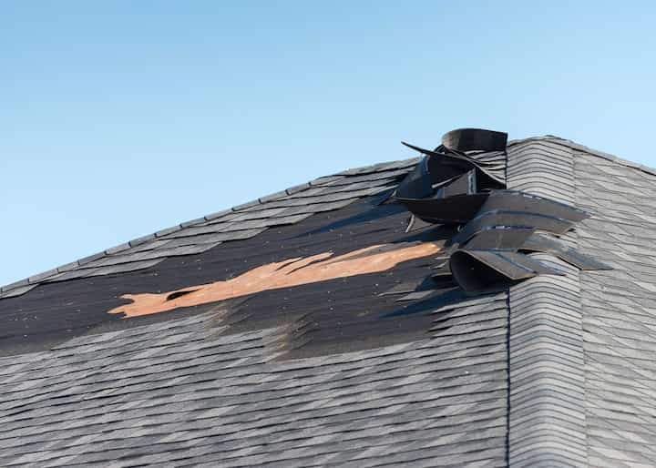A home needs emergency roof repair services in Vallejo, CA.